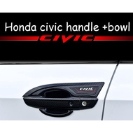 Honda Civic FC Door Handle Cover Carbon Fiber