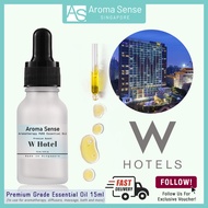Aroma Sense 15ml W Hotel Scent | Pure Therapeutic Grade Essential Oil (Bottle with glass eye dropper