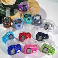 Electronic Finger Ring Counter, LCD Digital Display Screen, Manual Clicker Counter, Resettable Manua
