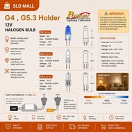 G4 G5.3 Holder 20W/50W 12V Halogen Bulb