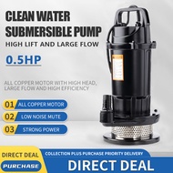 VARRT 0.5HP/1HP/1.5HP  Aluminum Impeller Submersible Clean Water Pump electric water pump  agricultu