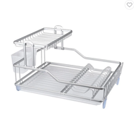 ชั้นคว่ำจานอลูมิเนียม 2 ชั้น มีถาดรองน้ำ KECH SAKURA