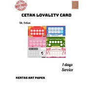 Loyalty Card for online shop, stamp loyalty card, Custom Loyalty Card