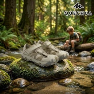Children's Hiking Shoes There Are Sizes 32-38 Model MH500 (Beige) QUECHUA