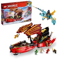 LEGO NINJAGO Destiny’s Bounty – Race Against Time 71797 Building Toy Features a Ninja Airship, 2 Dra