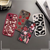 Luxury Sexy Lips Case Cover For VIVO V60 V50 V40 Lite Y400 V23E V27 V29 V30 V30E V23E X200 FE V25 V2