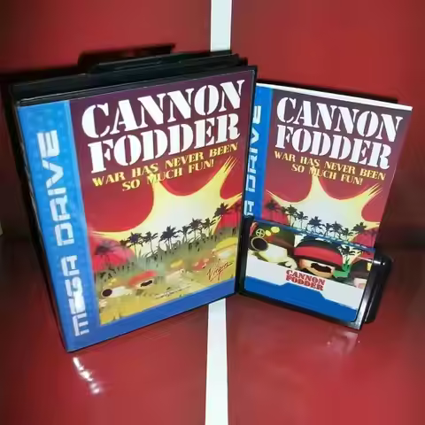 New Arrival Cannon Fodder 16bit MD Game Card With Retail Box & Manual Book For Sega Mega Drive/ Gene