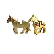 2/4/9PCS MOC Three Kingdoms War Horse Building Blocks Middle-aged military Figures Mount Horses Anim