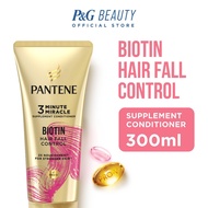 [East Malaysia] Pantene 3 Minute Miracle Supplement Conditioner Biotin Hair Fall Control 300ml
