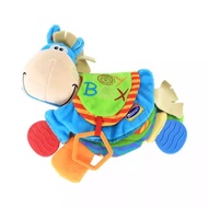 Rattle Teether Donkey Cloth Book Soft Plush