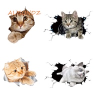 ALISONDZ Car 3D Cat Stickers, 3D Cat Animal Styling Cat in The Crack Sticker, Car Accessories Creati