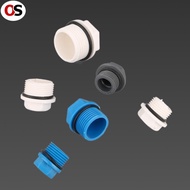 OS 5pcs 20/25/32mm PVC Male Thread End Cap Pipe Plug Cover  Garden Aquarium Water Pipe Fittings