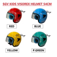 SGV KIDS VISOREX HELMET CHILDREN Helmet 54CM (RED / BLUE / YELLOW / P.GREEN )