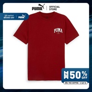 PUMA BASICS - เสื้อยืดผู้ชาย PUMA SQUAD สีแดง - 68179213
