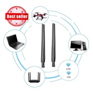 LITIMESSGO 6dbi Dual Band 2.4ghz 5ghz 5.8ghz Wifi Rp-sma Antenna For Asus Router Rt-ac68u W0f9