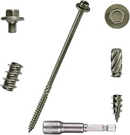 YCSJ 50 PCS(2.9lb), #14 x 6 Heavy-Duty Timber Screws, Exterior Lag Structural Wood Screws for Landsc