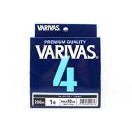 Varivas P.E Line Varivas 4 X4 Blue 200m P.E 1 Max 18lb (0618)