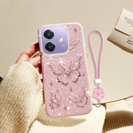 YBD INS Phone Case For OPPO A3X 5G 4G A18 A38 A58 4G A3 5G 4G Fine Sparkling Diamond Exquisite Hollo