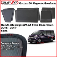 ELEVO Honda Stepwgn SPADA 2015 to 2017 Magnetic Custom Fit Sunshade Magnet Shade Sun Protection 6pcs