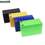 MAOYE Empty Box for 18650 Battery, ABC Plastic Nickel Strips Board Battery Case Holder, 3x7 Holder Empty Box Colorful DIY Battery Pack Container DIY Battery Organizer