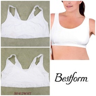 Bsetform Full Cup Non-Foam Wire-Free Bra Underwear BF412WHT