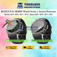 🇲🇾 Bozlun & Skmei Watch B79 B78 B77 B73 Screen Protector, Tempered Glass & Hydrogel TPU (Soft Film) 