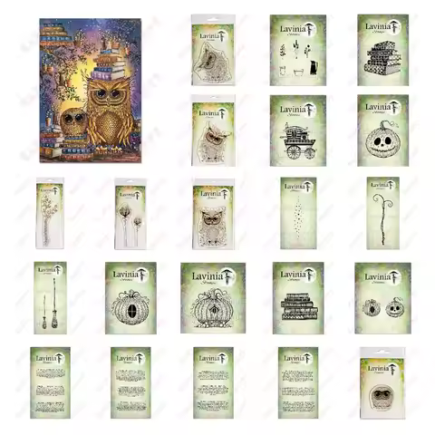 Halloween Clear Stamps Spirit Crystal Carriage Pumpkin Lodge Signs DIY Craft Handmade Scrapbooking D