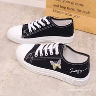 Female Student Canvas Shoes White Shoes Female All-Match Soft Sole Fashion Casual Shoes Old Cloth Sh