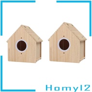 [HOMYL2] Bird Breeding Box Cage Accessories for Bird Viewing Clear Multifunctional Cage Bird Nest Bed for Conures Lovebirds