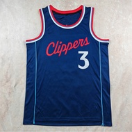 Speedboat No. 3 Blue Basketball Uniform Hot Press Jersey Paul American Fan Sports Top Vest X0IJ