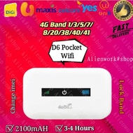 Modify 4g LTE Unlimited Hotspot poartable modem/router D6/ Builtin 2100Mah battery