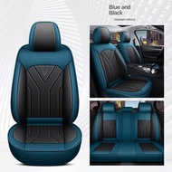 Perdana Axia Bezza Myvi Vivo V6 Vios 2011-2018 Hilux Inspira Half Leather Car Seat Cover 5-seater Universal Car Seat Cover Waterproof And Breathable All Seasons 4