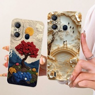 Shockproof Casing For Itel A58 / A58 Lite / A49 A661L / A49 Play A631L Phone Case Elegant Floral Sof