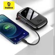 【CCC Certified】Baseus 3C Power Bank PD Fast Charging Built in Cables External Battery Pack For Phone