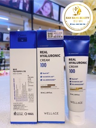 Kem Dưỡng ẩm Làm Dịu Da Wellage Real HYALURONIC 100 Cream 50ml (màu XANH DƯƠNG)