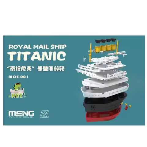 MENG Assembly Model Kit MOE-001 Royal Mail Ship Titanic Plastic