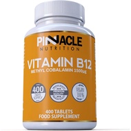 Vitamin B12 1500mcg - Methylcobalamin - 400 Tablets - 13 Month Supply