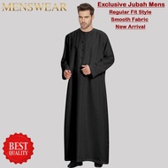 READY STOCK Jubah Lelaki Round Neck Jubah Man Muslimin Haji Umrah Jubah Imam Long Sleeves Jubah – AL