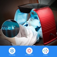 ◄✚❒4-IN-1 LED Photon Machine Salon 8 LED Colors Mask Cold Nano Spray Moisturizing Hot Compress UV Li