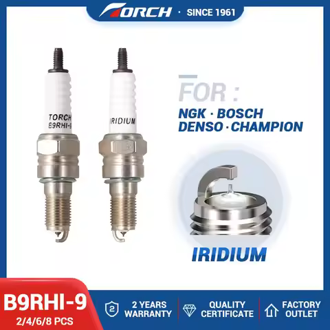 2-8PCS Candles Replace for 6777/IMR9C-9H 6216/CR9EHIX-9 7502/CR9EH-9 6544/IMR9D-9H Screw Type Iridiu