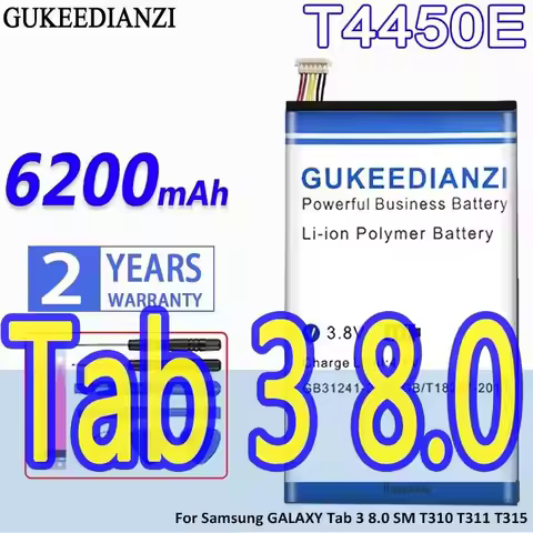 Tablet Battery T4450E 6200mAh For Samsung Galaxy Tab 3 8.0 SM T310 T311 T315