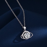 Women's Cosmic Planet Necklace, Unique Design, Stainless Steel Necklace