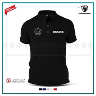 Polo T Shirt Sulam Mercedes Brabus Sport Performance Rocket G63 E63 C43 SUV Baju Lelaki Casual Cotto