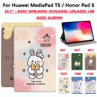 For Huawei MediaPad T5/Honor Pad 5 10.1 inch AGS2-W09,AGS2-W19,AGS2-AL00HN Tablet Protective Case Hi
