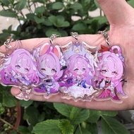 Honkai Impact 3 Elysia Keychain Anime Game Anime Japanese Manga Decorative Accessories Handbag Backp