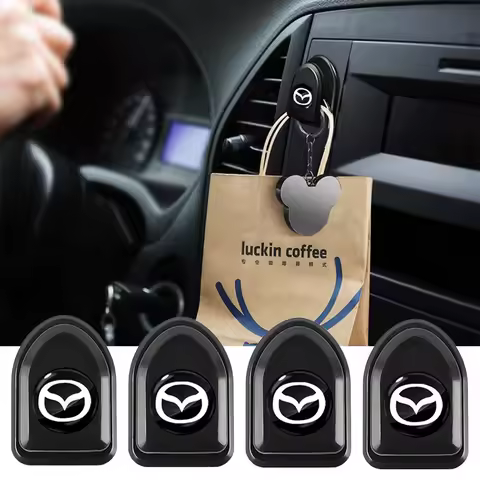 2/4pcs Mini Car Hooks USB Cable Headphone Key Storage Hooks For Mazda 2 3 4 5 6 7 8 323 626 CX-3 5 8