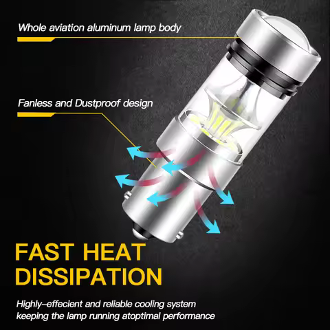 2PCS 1156 S25 P21W White Light Backup BA15S Led Reverse Lamp Bulb For Audi A4 BMW E81 E87 F20 F21 F2