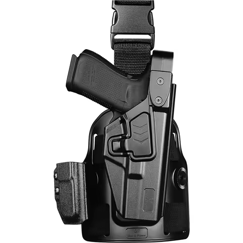 Level III G17 Drop Leg Holster,Fits Glock 17/19 (Gen 3-5),Glock 22/23/31/32 (Gen 3-4),Glock 19X/44/4