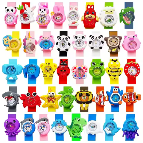 Baby Birthday Gift Children Toys Watches Cartoon Animal Dial Bracelet Kids Watches for Boy Girl 2-15