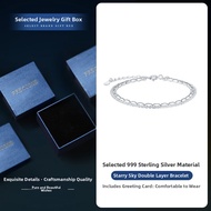 AIF | Pure 999 Silver Full Star Design Bracelet